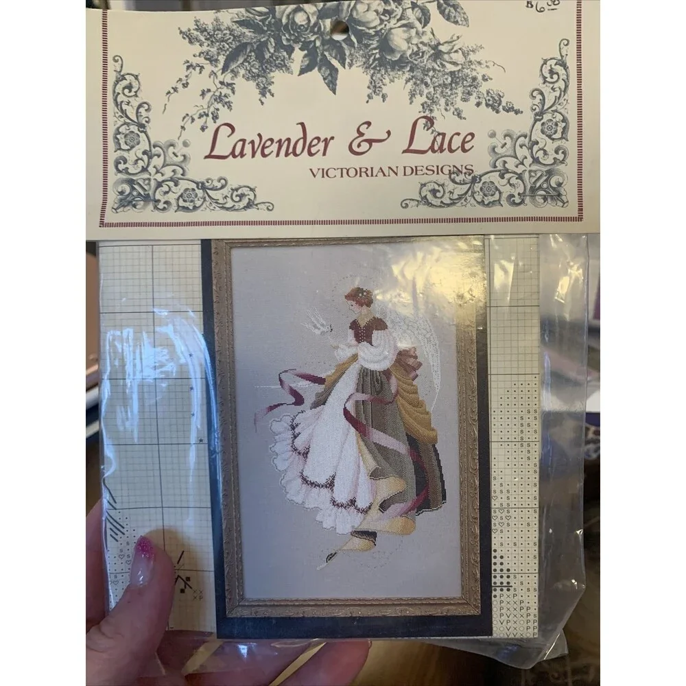 Lavender & Lace ANGEL OF GRACE LL15 Leavitt-Imblum Sealed Chart Pattern 1991